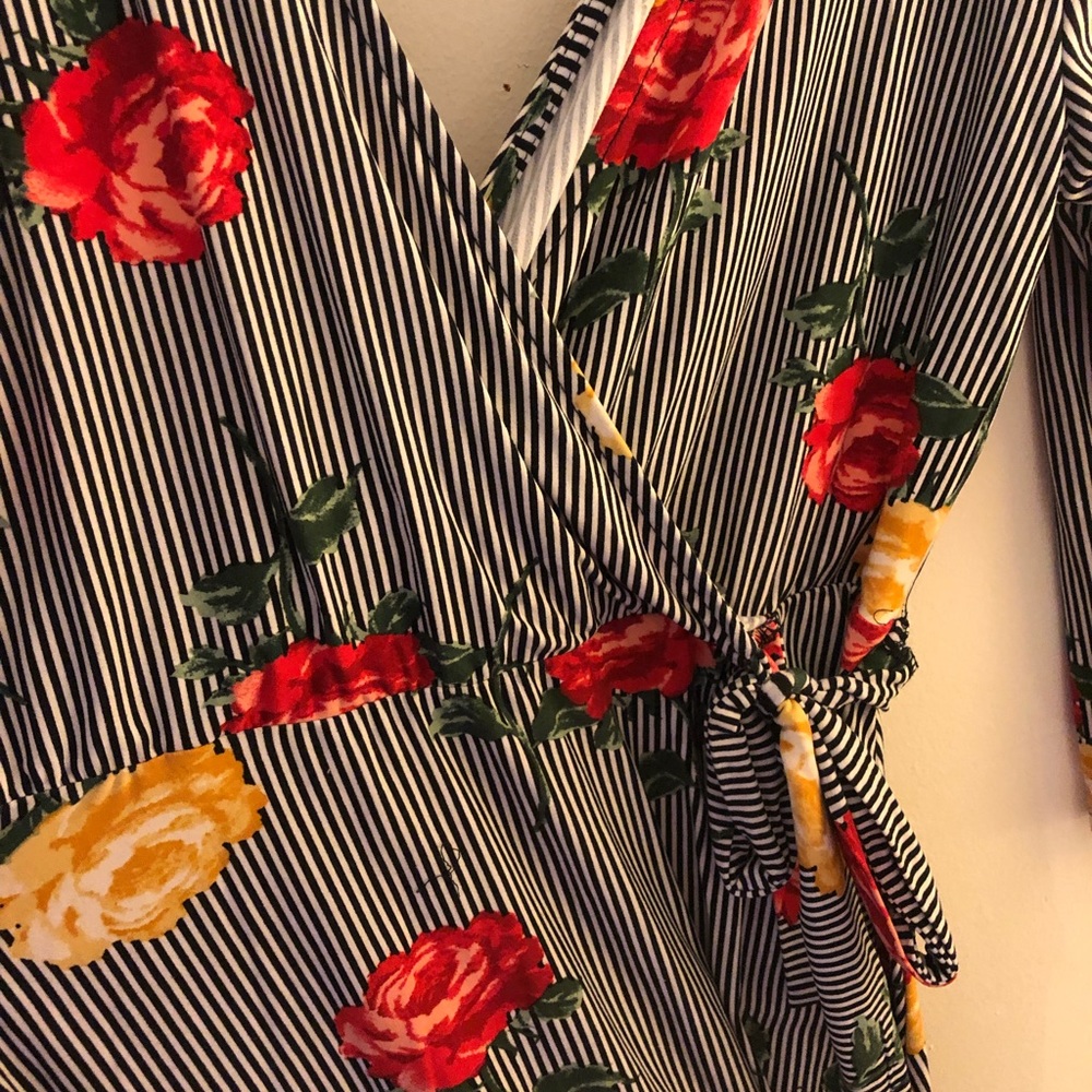 Unique wrap dress. Never worn!
